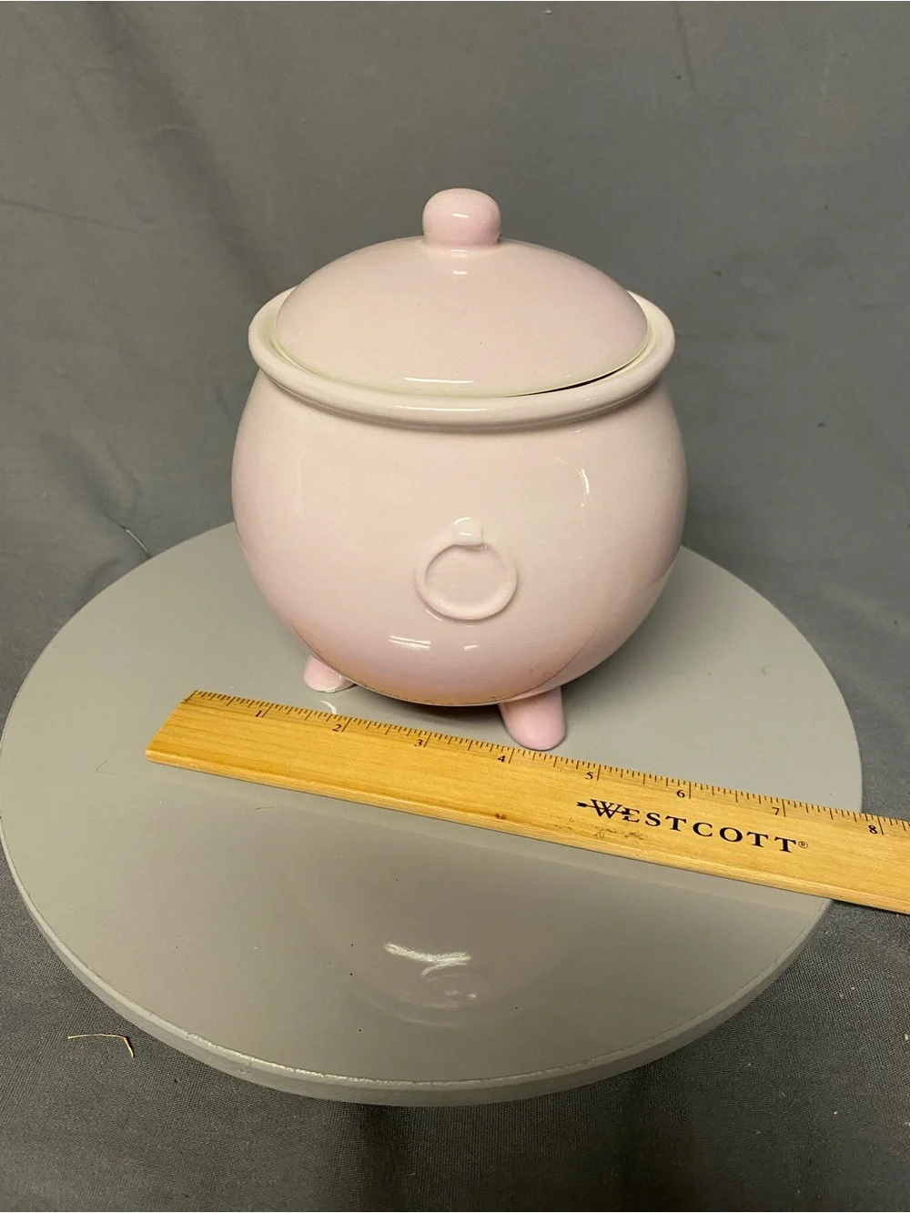 Target 2024 light purple Ceramic Cauldron Jar with Lid